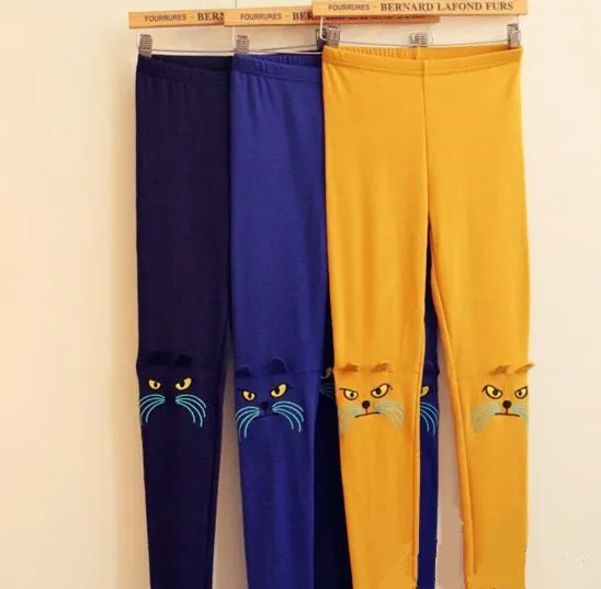 Cotton Stereoscopic Cat ear design Slim 9 Minutes Pants Leggings