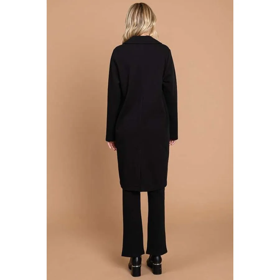 Culture Code Double Breast Lapel Collar Coat