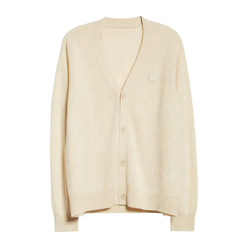 Custom 100% Cotton V-neck Cardigan Sweater - OEM/ODM Woman Knit Sweater Manufacturer