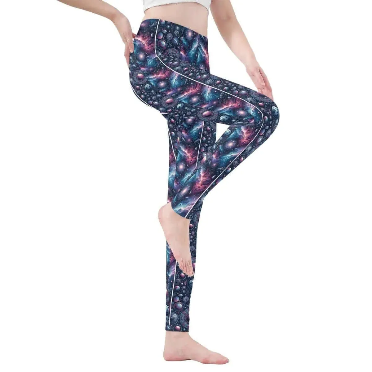 Custom-Fit Planets Yoga Leggings