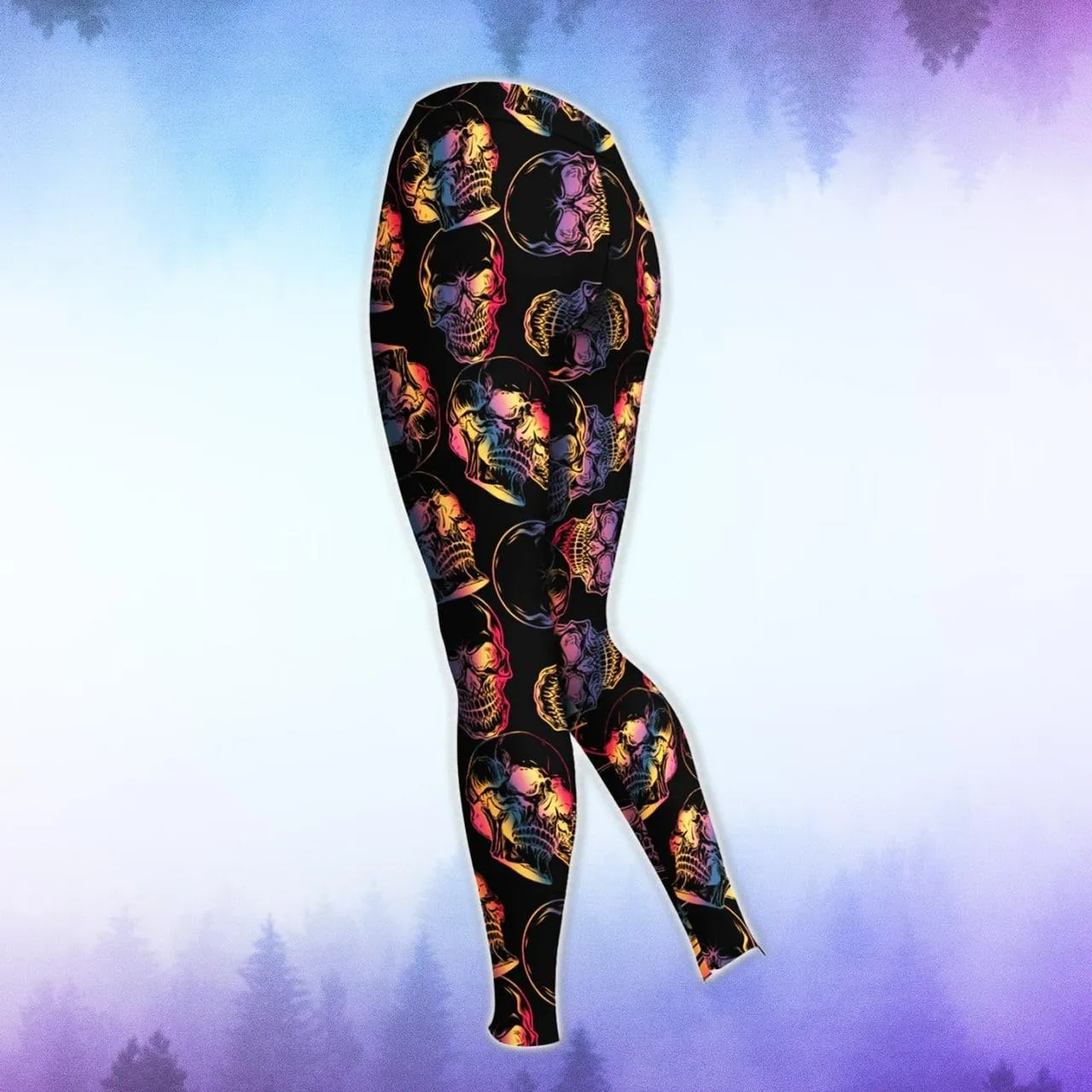 Dark Neon Skull Combo Hoodie and Leggings