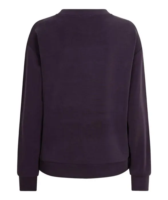 Dark Purple Modal Embellished Top