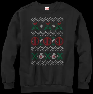 Deadpool Faux Ugly Christmas Sweater