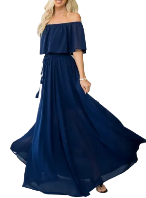 Devon Navy Maxi Dress