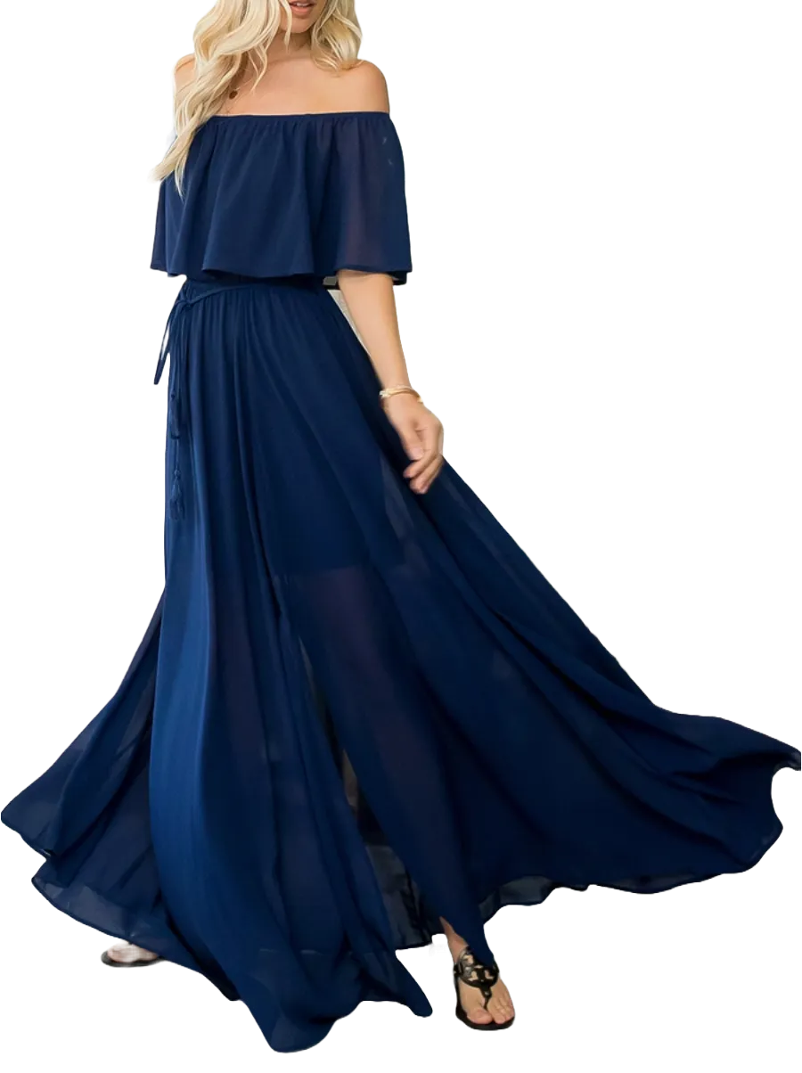 Devon Navy Maxi Dress
