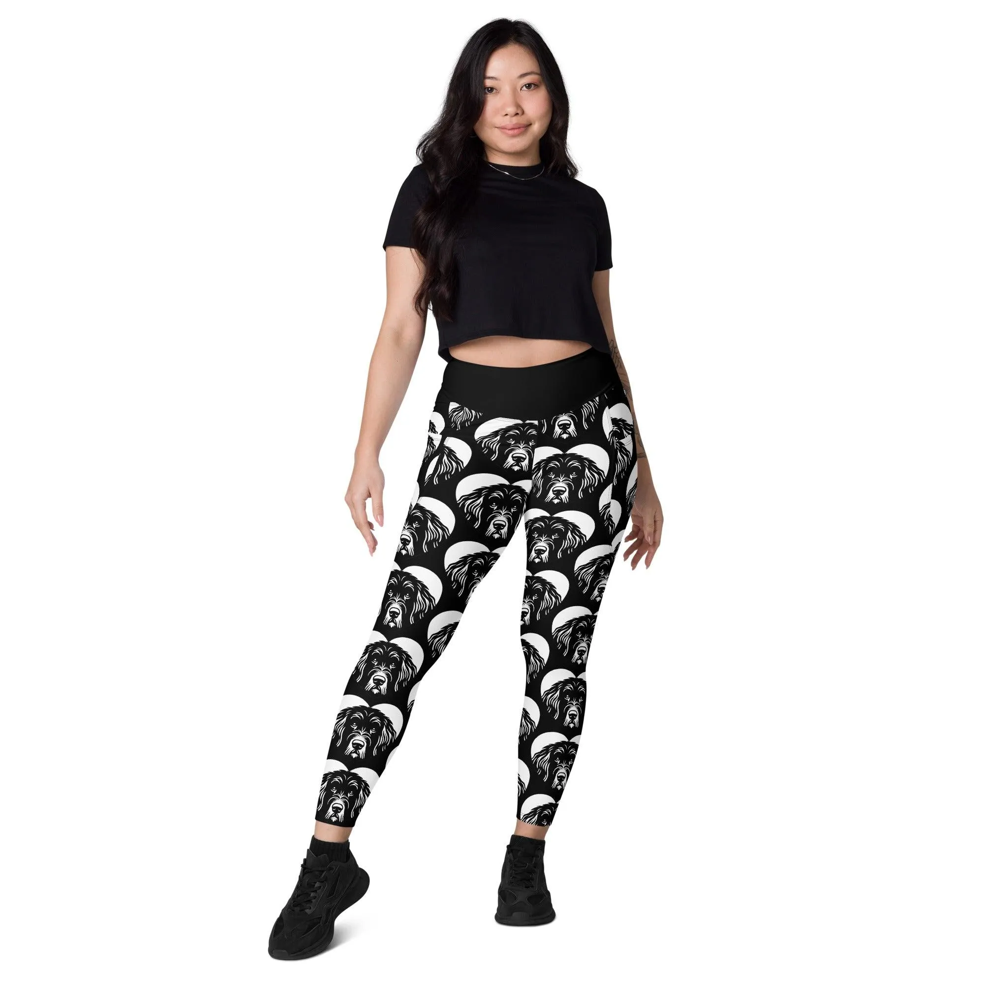 DOG BREED LEGGINGS with pockets - BERGAMASCO SHEEPDOG - HERTTAHOUND