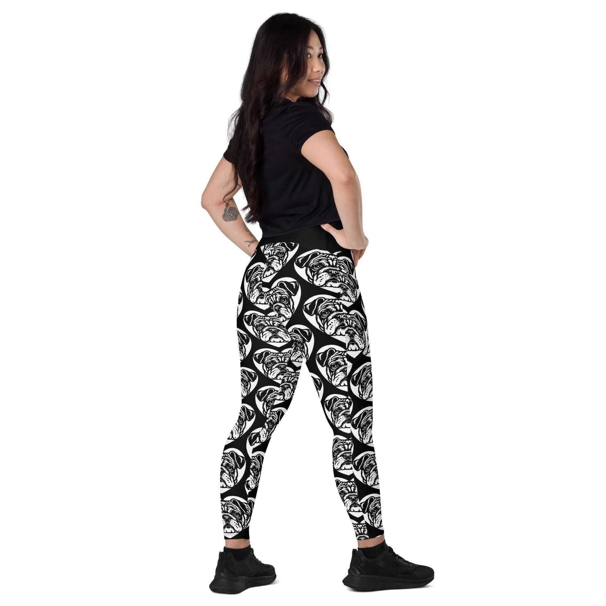 DOG BREED LEGGINGS with pockets - BULLDOG CONTINENTAL - HERTTAHOUND