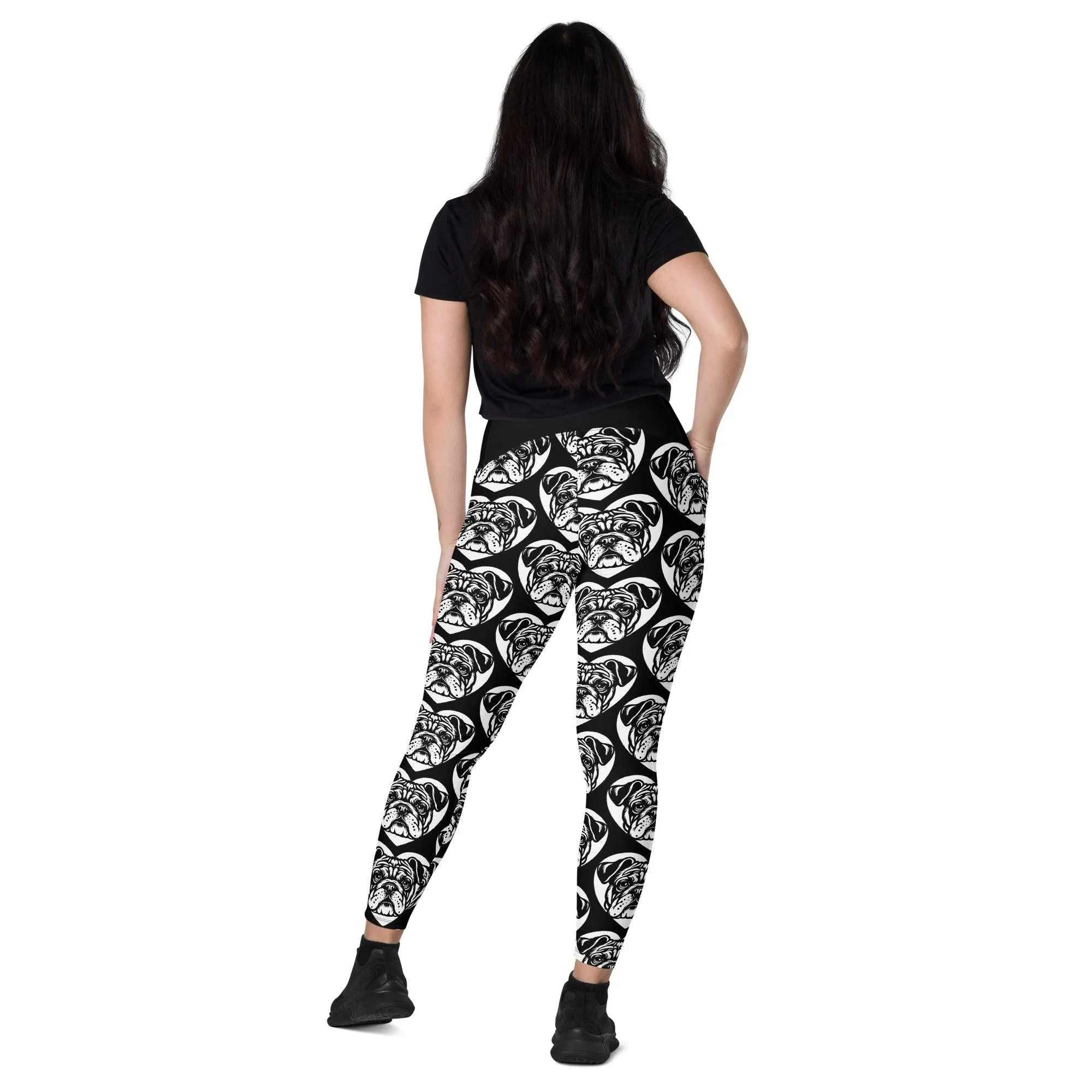 DOG BREED LEGGINGS with pockets - BULLDOG CONTINENTAL - HERTTAHOUND