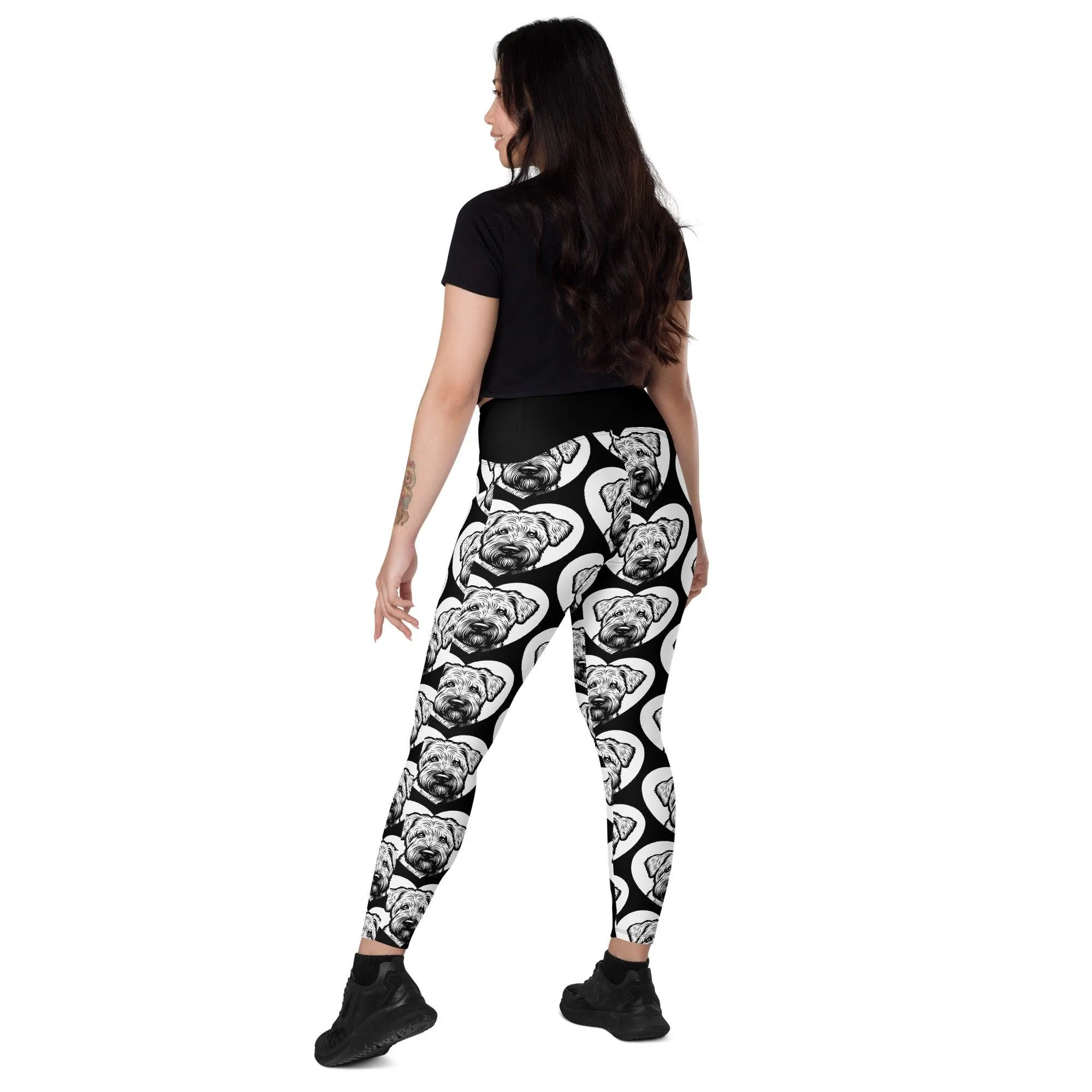 DOG BREED LEGGINGS with pockets - SOFT COATED WHEATEN TERRIER - HERTTAHOUND