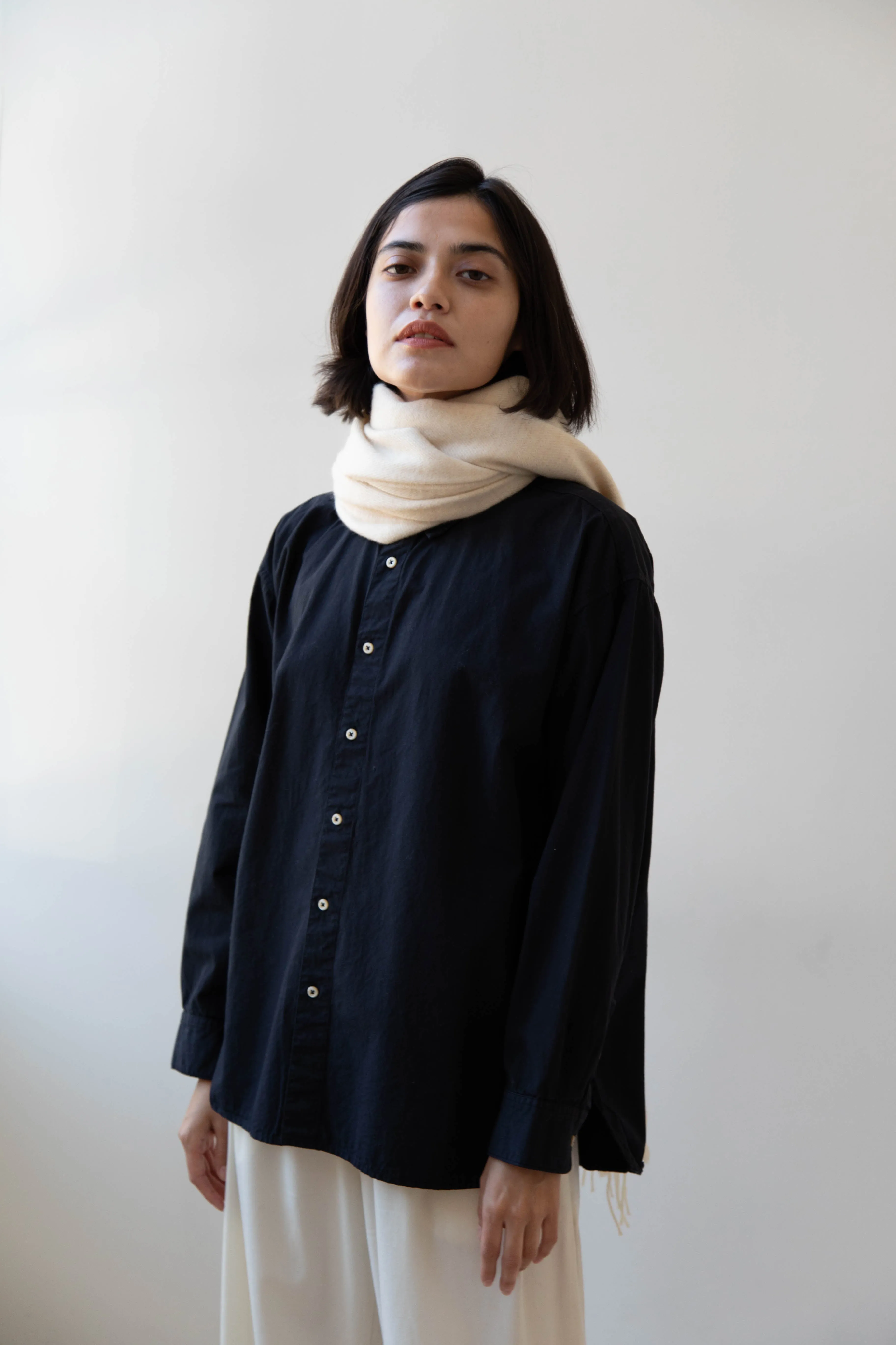 Donegal Mills | Herringbone Scarf in Ecru