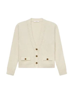 Double Pocket Cropped Cardigan