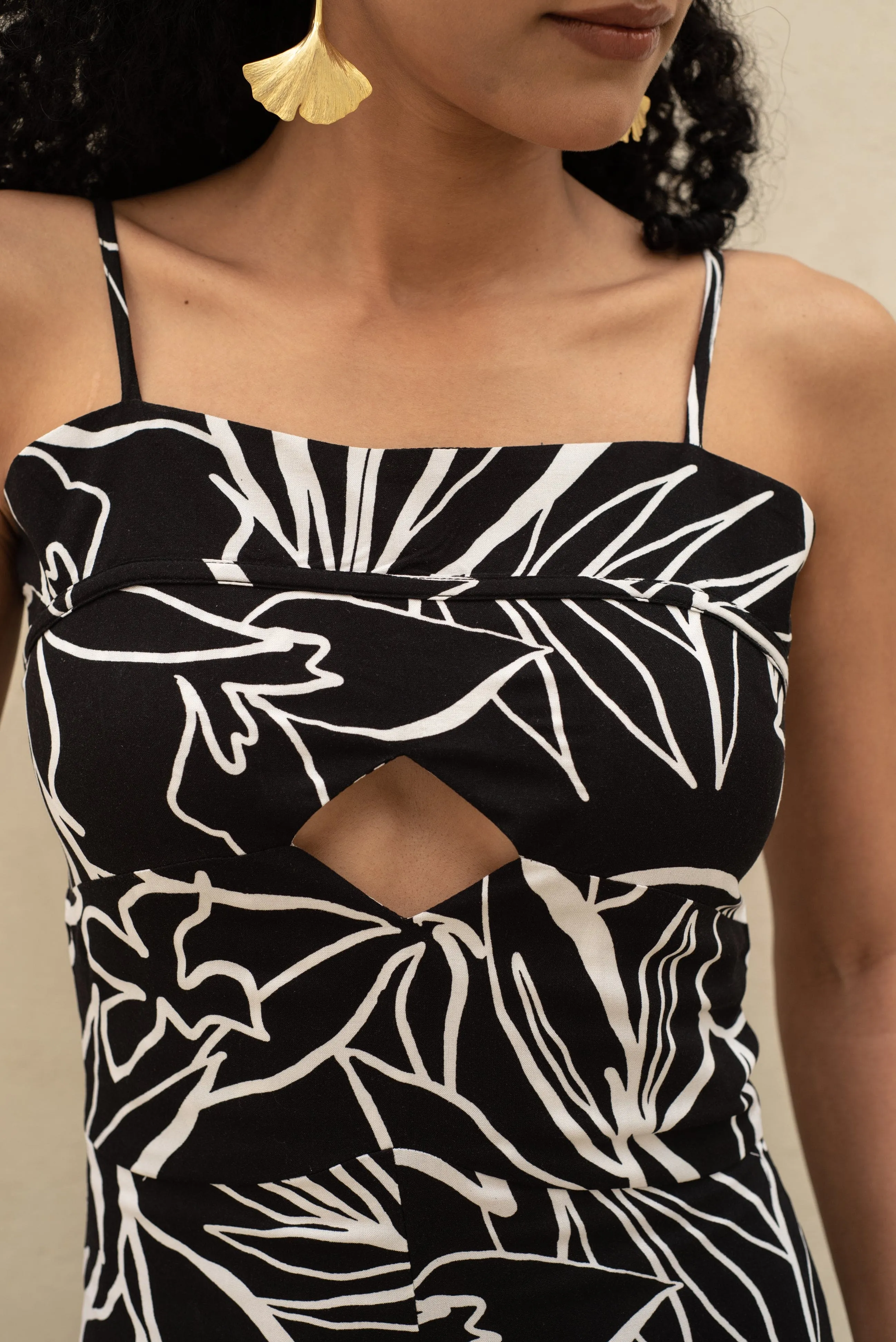 Ebony Tropic Maxi Dress