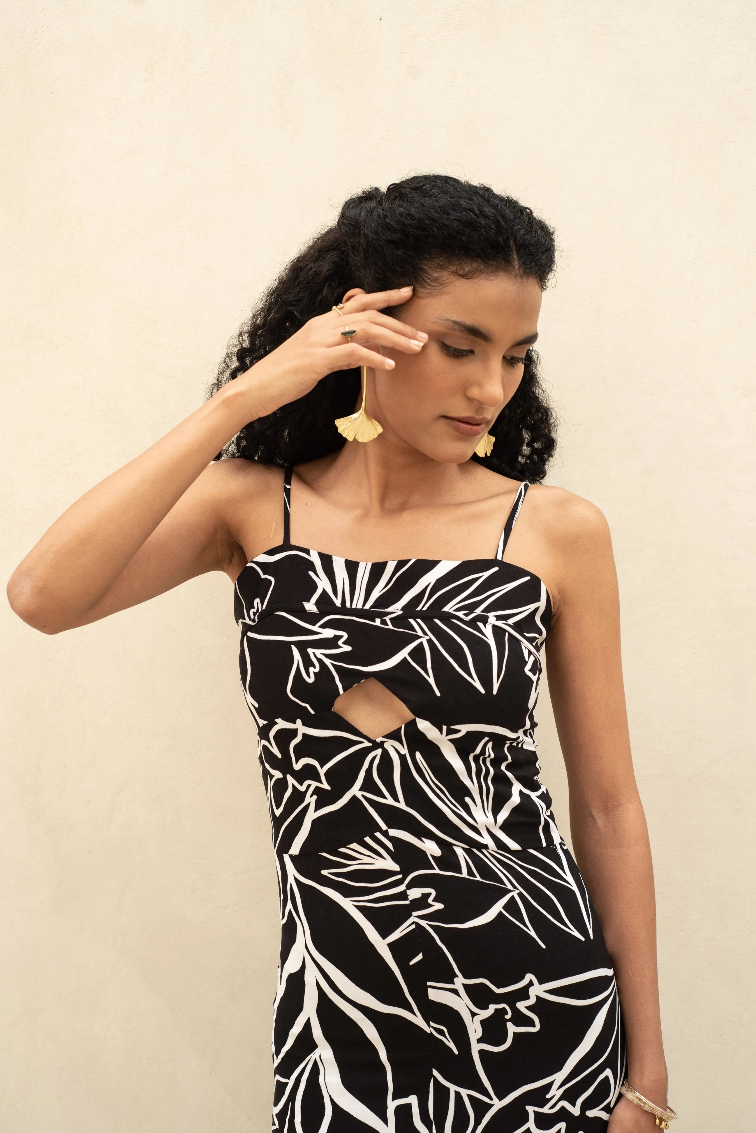 Ebony Tropic Maxi Dress