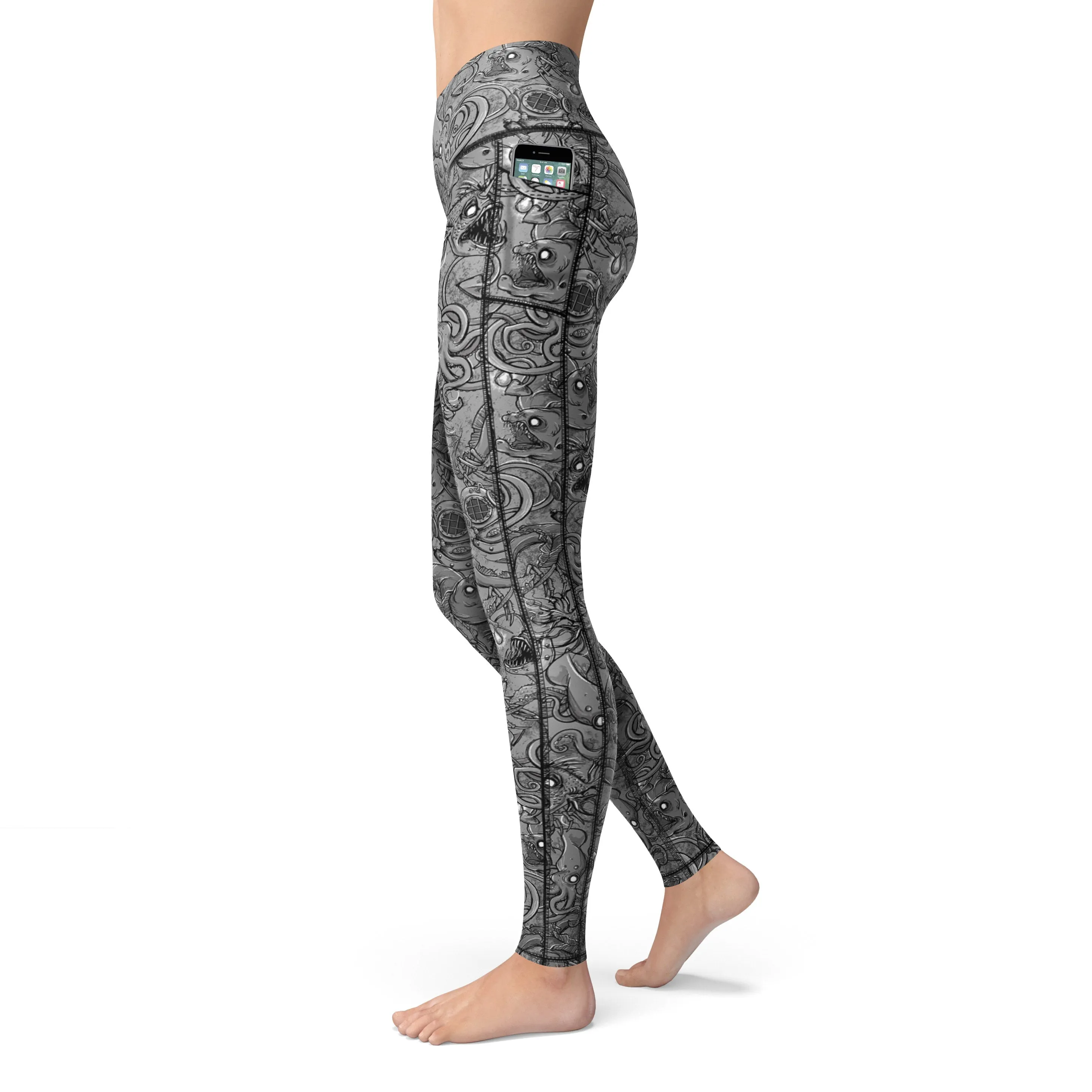 Eco-Friendly Deep Sea Contour Leggings