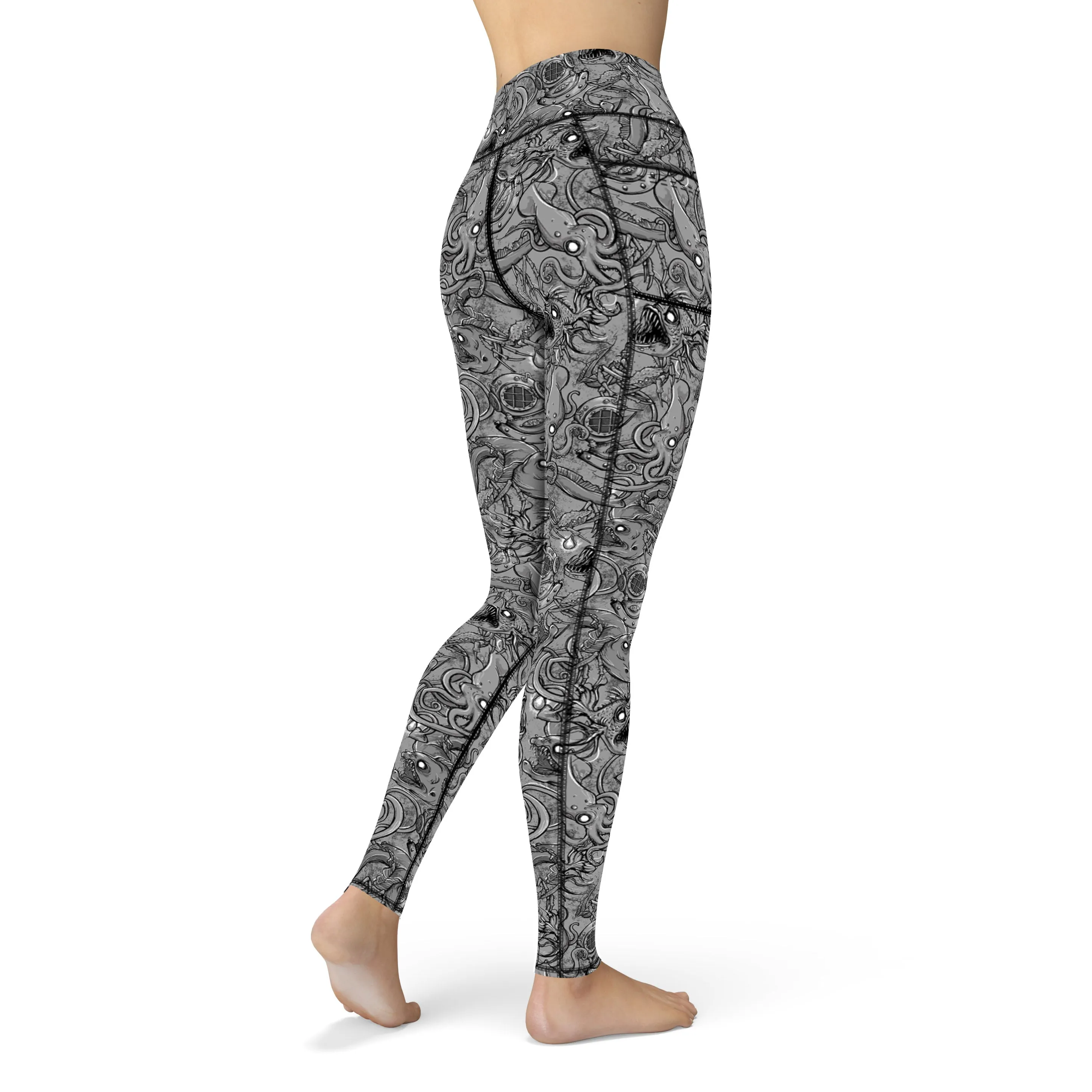 Eco-Friendly Deep Sea Contour Leggings