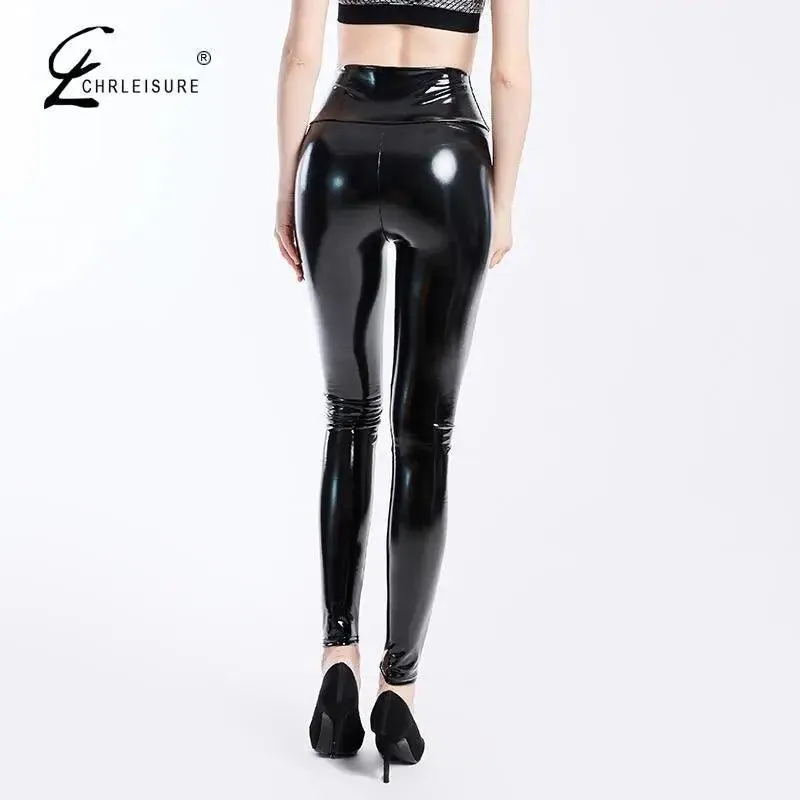 Elevate Your Style with Sophisticated Black Leather Leggings