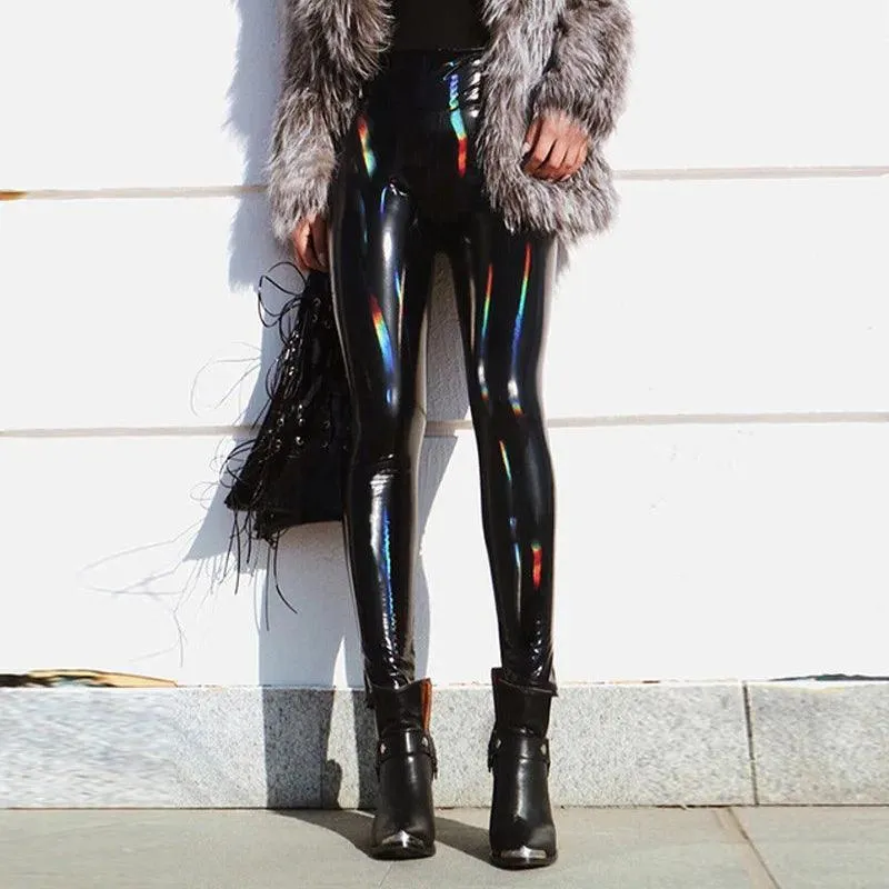 Elevate Your Style with Sophisticated Black Leather Leggings
