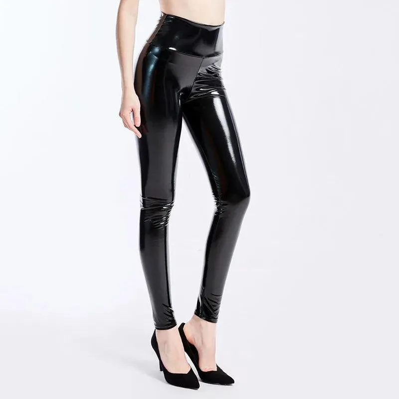 Elevate Your Style with Sophisticated Black Leather Leggings