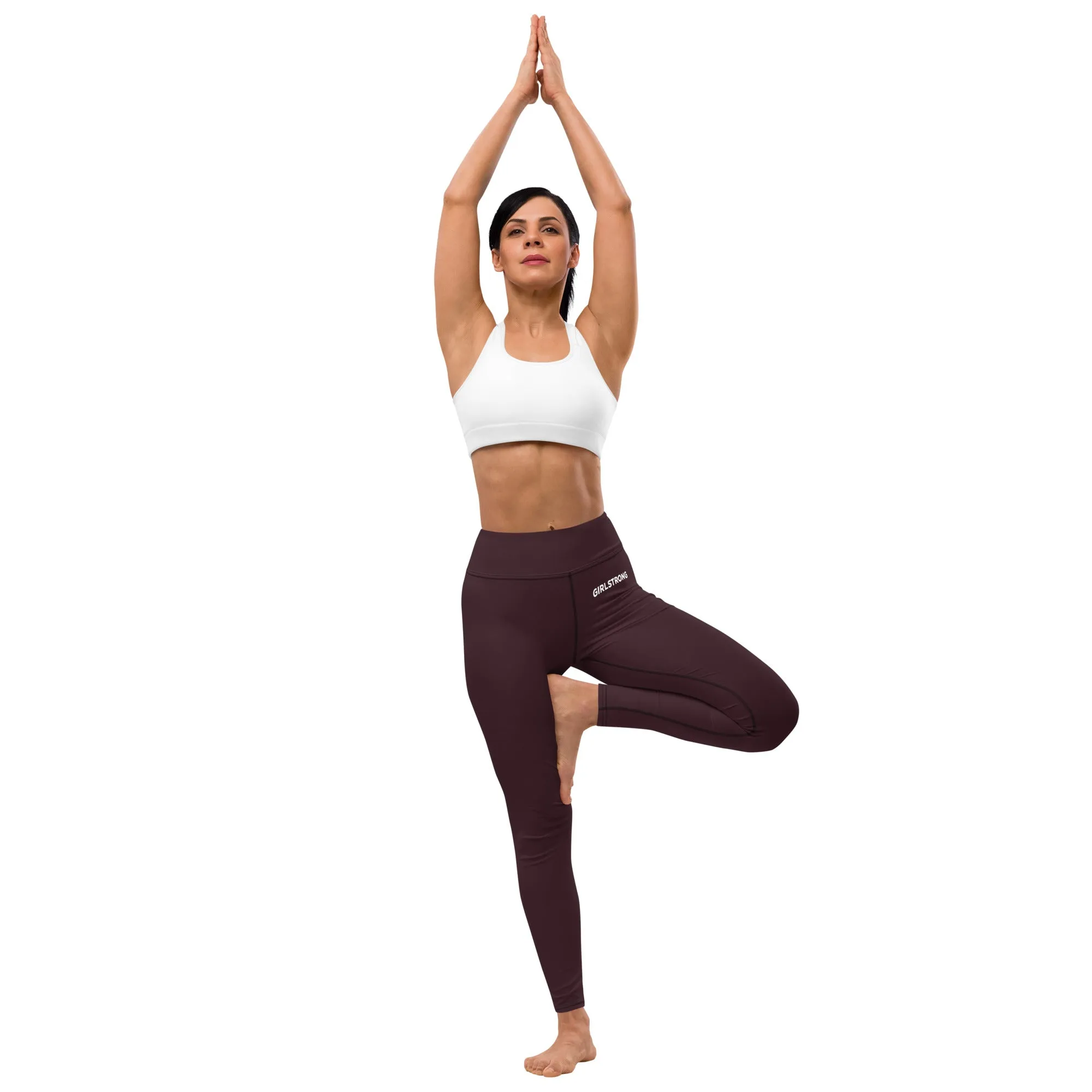 ELEVATED ESSENTIALS, BOOTY BOOSTING HIGH WAISTBAND LEGGING CABERNET