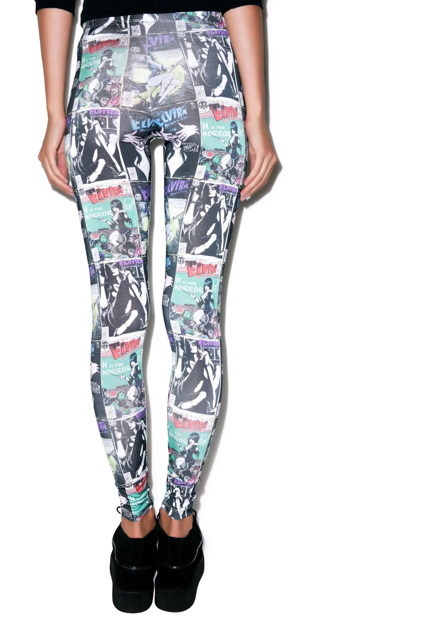 Elvira Comic Cover Leggings