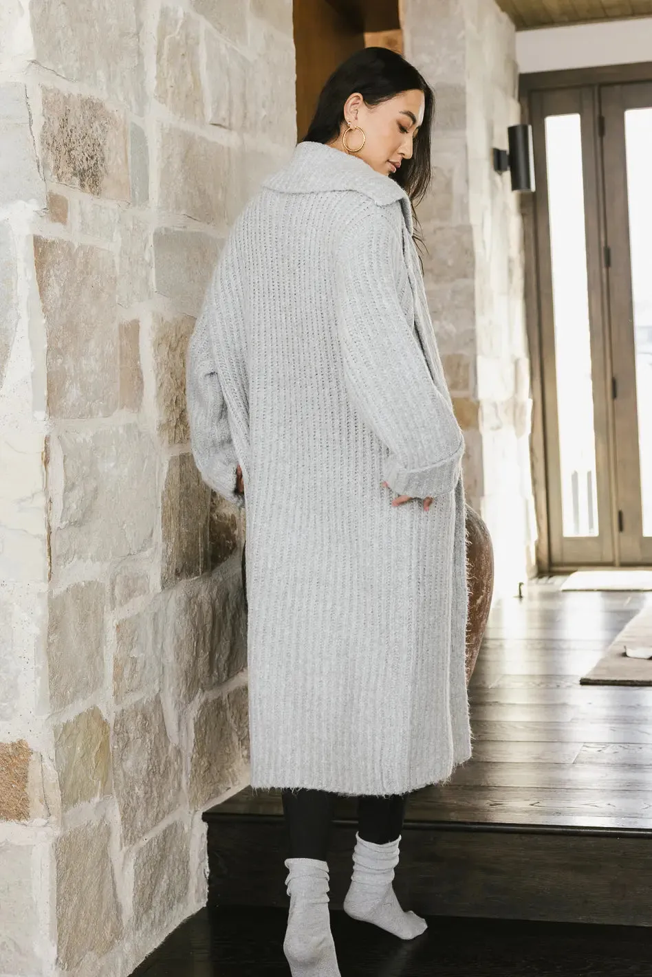 Emily Long Cardigan in Grey - FINAL SALE