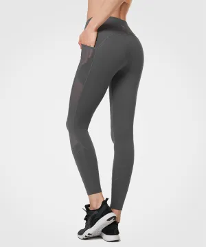 Enfold High Waist Mesh Pockets Running Leggings 26"| Women's High Support Leggings