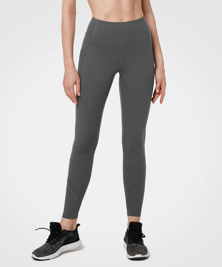 Enfold High Waist Mesh Pockets Running Leggings 26"| Women's High Support Leggings