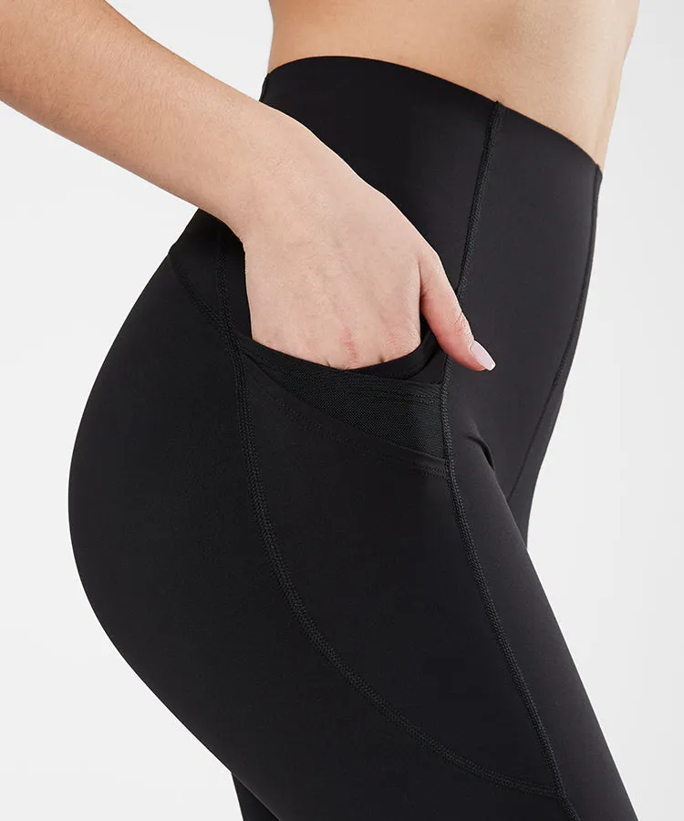 Enfold High Waist Pockets Stretchy Running Leggings 26"| Women's High Support Leggings