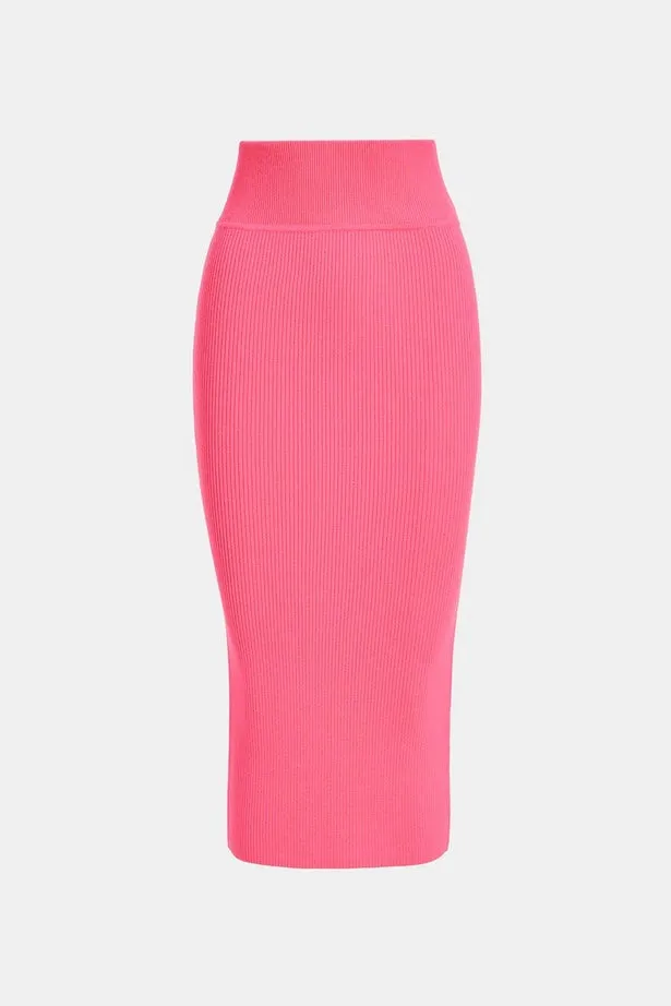 Essentiel Antwerp - Equip Ribbed Knitted Skirt: High Voltage
