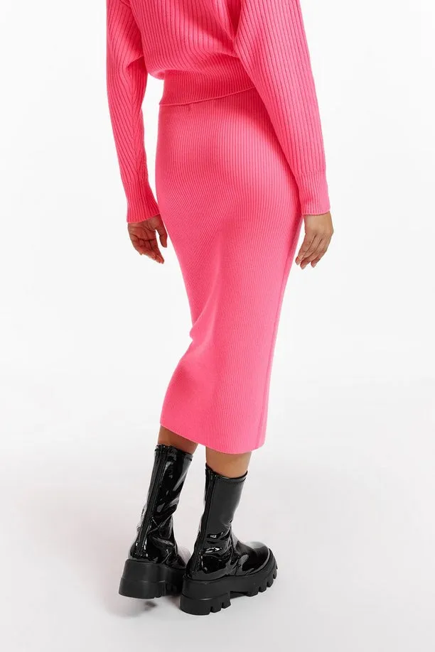 Essentiel Antwerp - Equip Ribbed Knitted Skirt: High Voltage