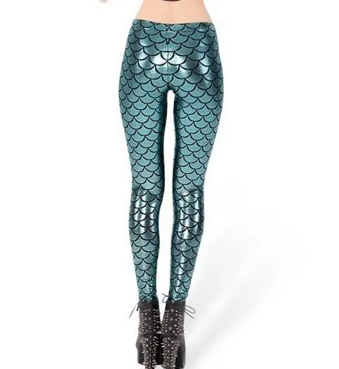 Fashion 3D Digital Print Mermaid Leggings