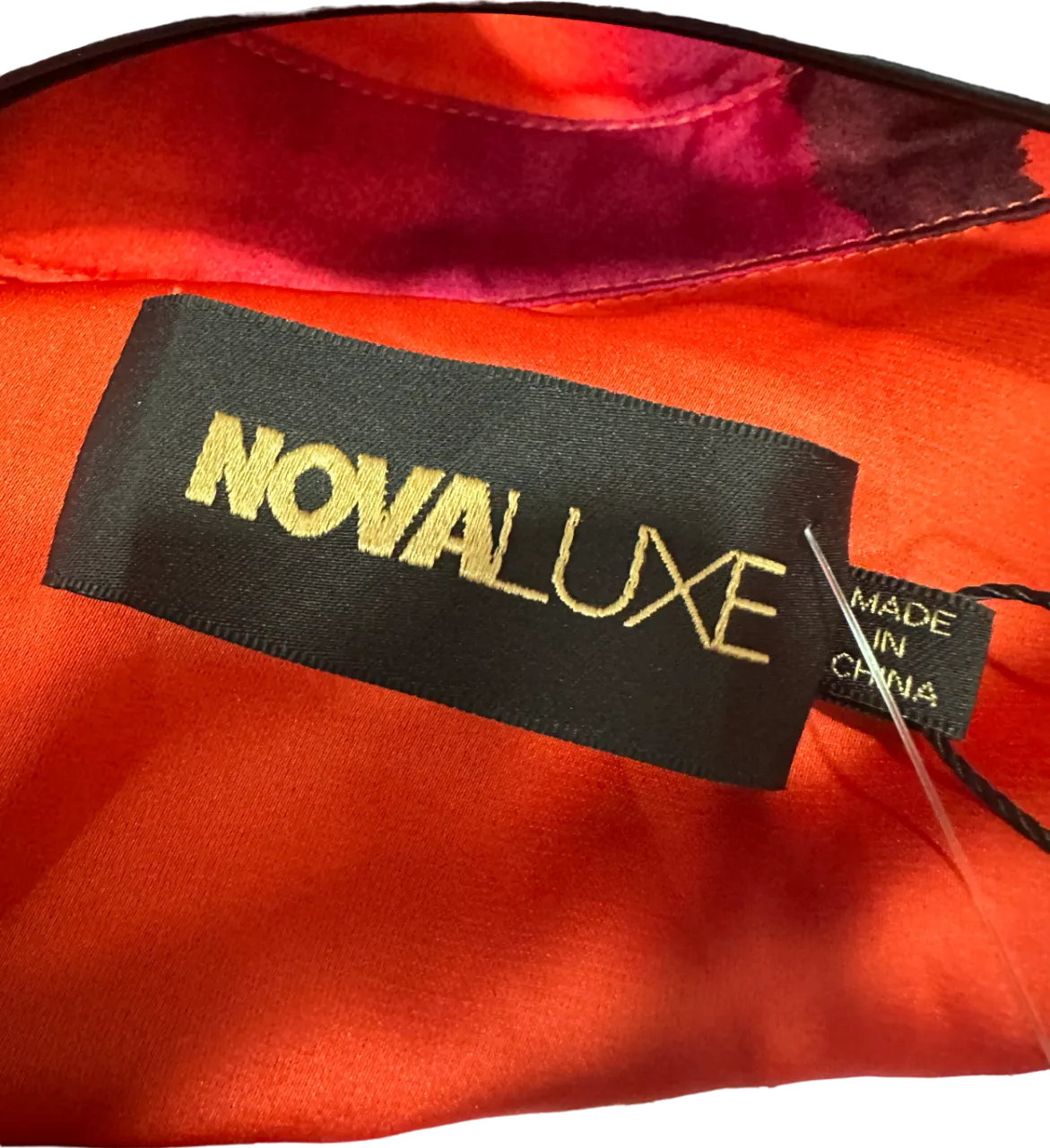 Fashion Nova Orange Gabriella Long Sleeve Maxi Dress XS