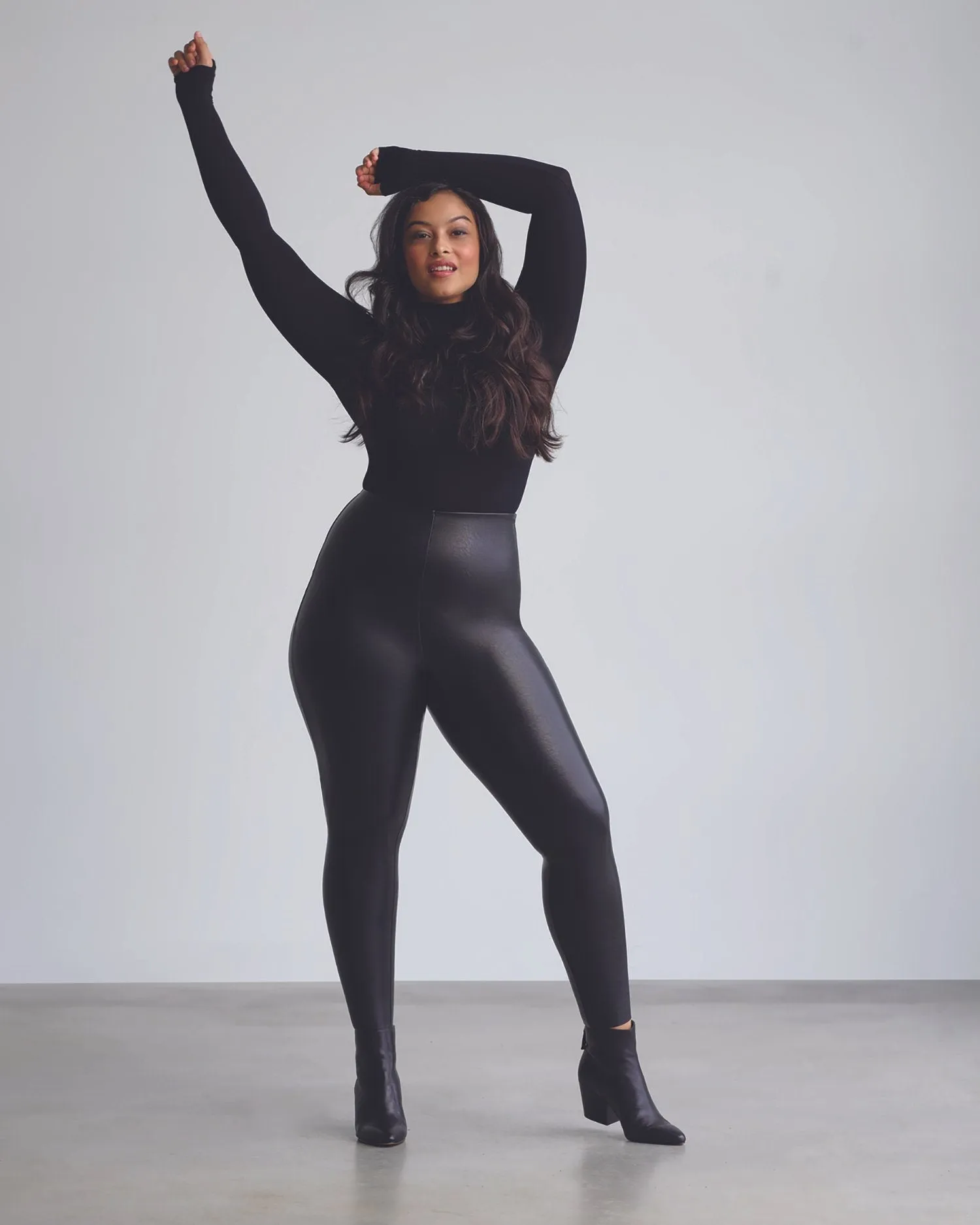 Faux Leather Legging | Black