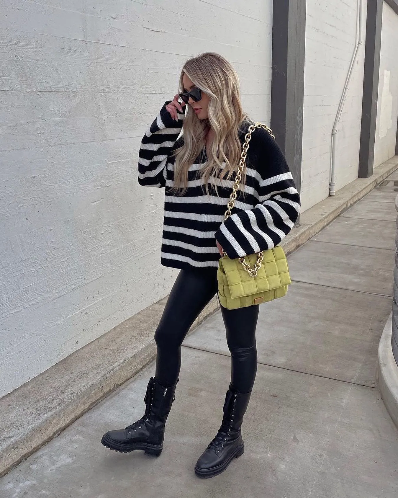 Faux Leather Legging | Black