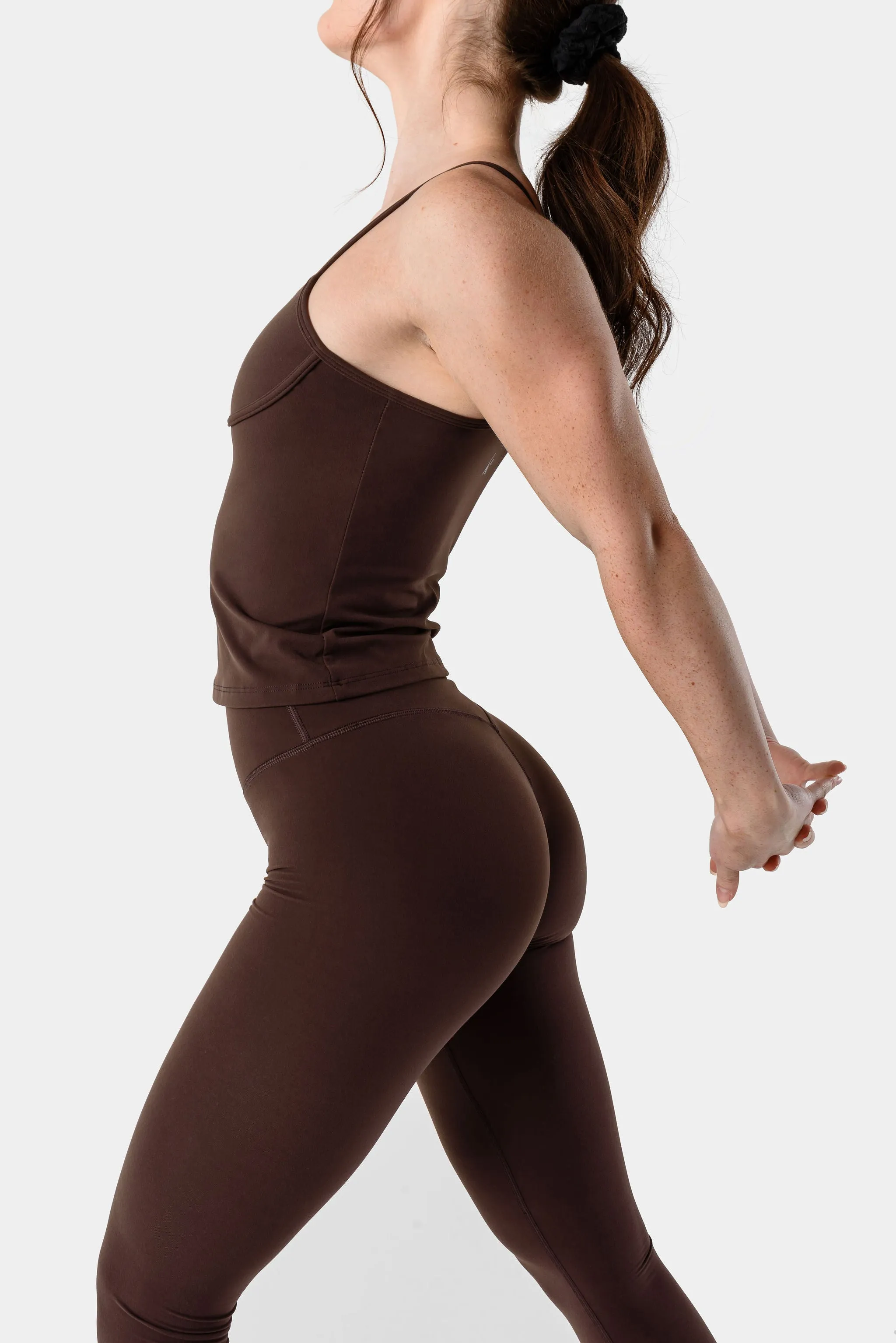 FeatherLite Enhance Leggings 27" - Java Brown