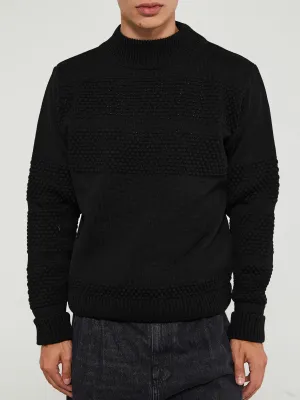 Fisherman II Sweater in Black Void