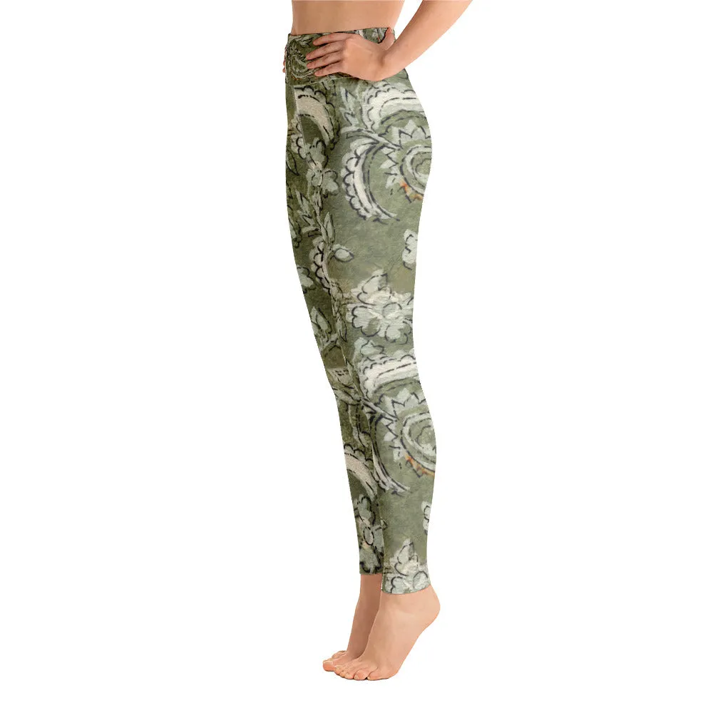 Floral Paisley Yoga Leggings