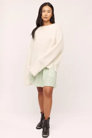 Florie Brushed Sweater - Creme