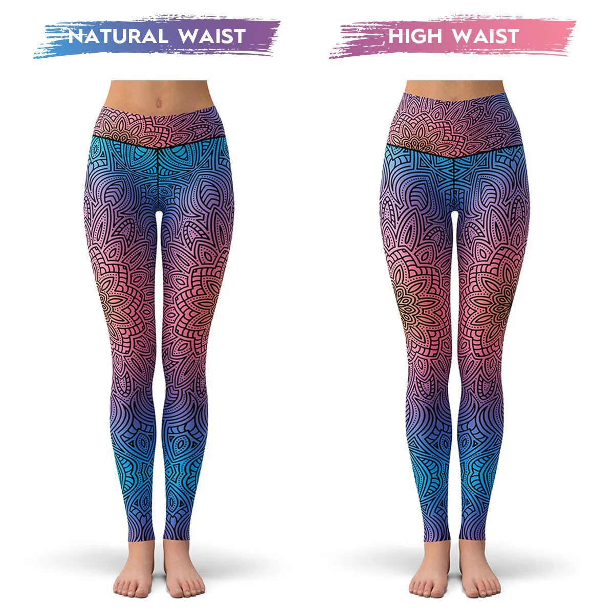 Fluorescent Mandala Leggings