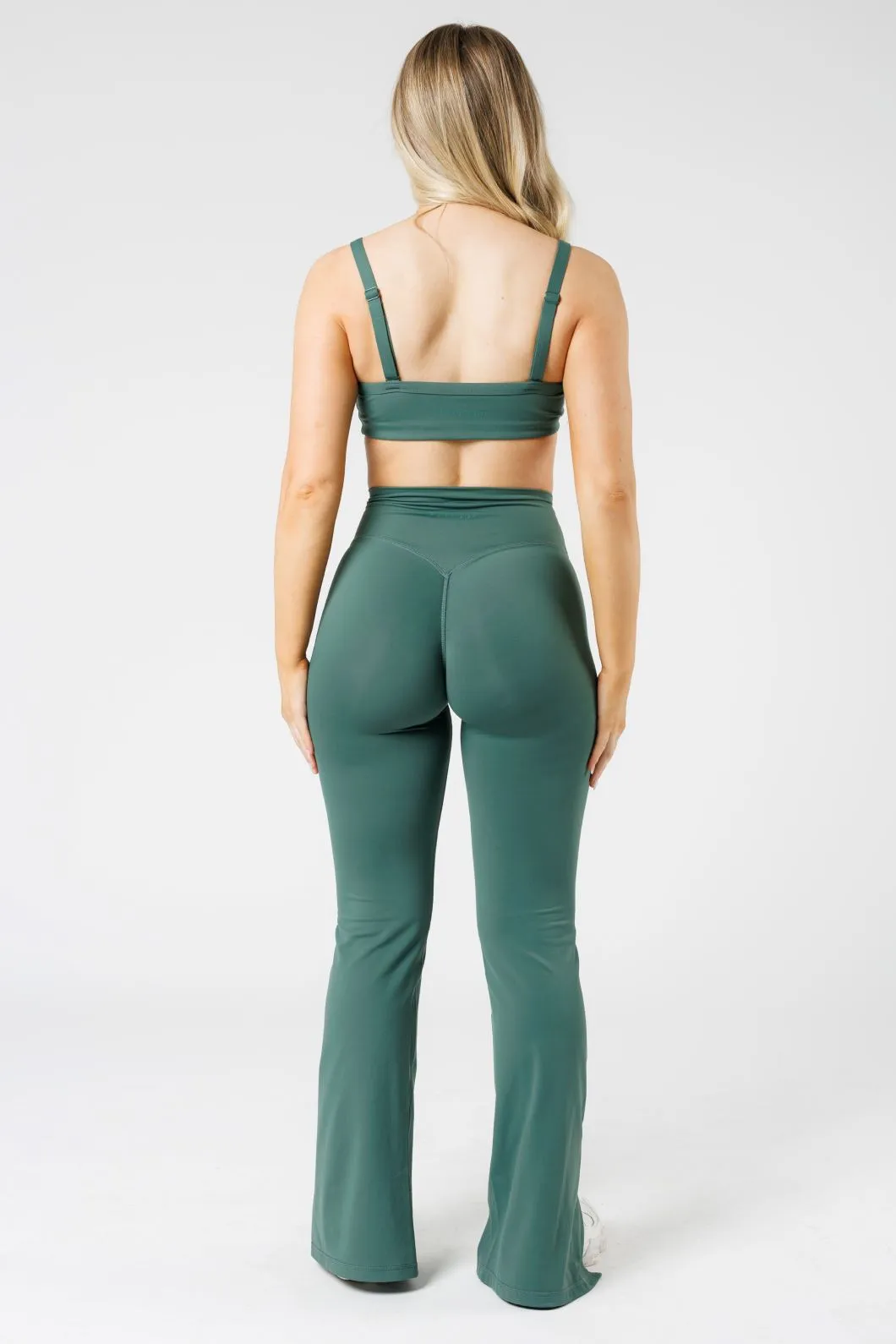 FormLux Front Slit Sculptseam® Plus Flare Legging 32" Pine
