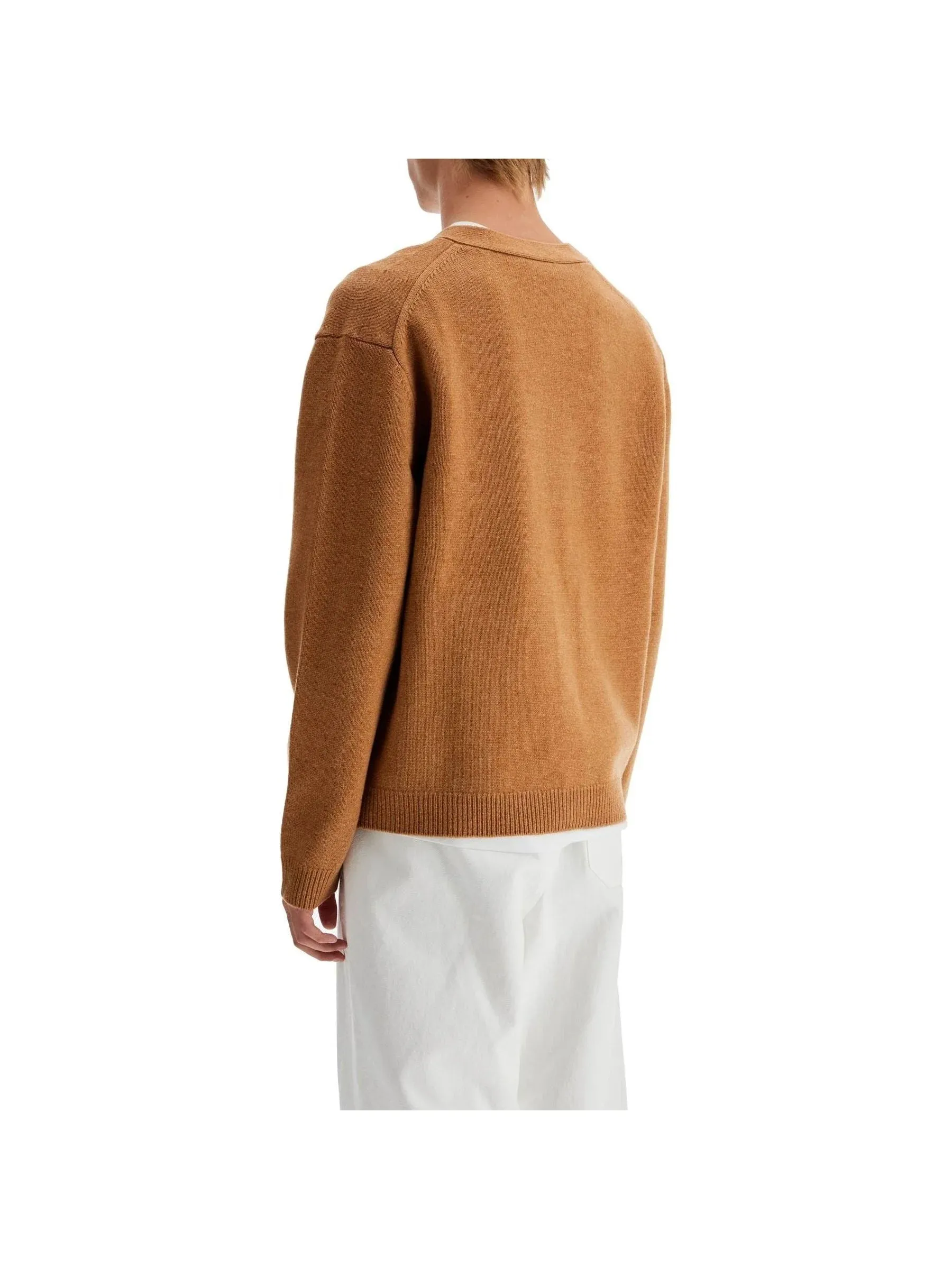 Fox Head Intarsia Wool Cardigan