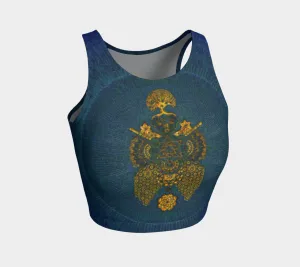 Geometric Gold | Crop Top | Mil Et Une