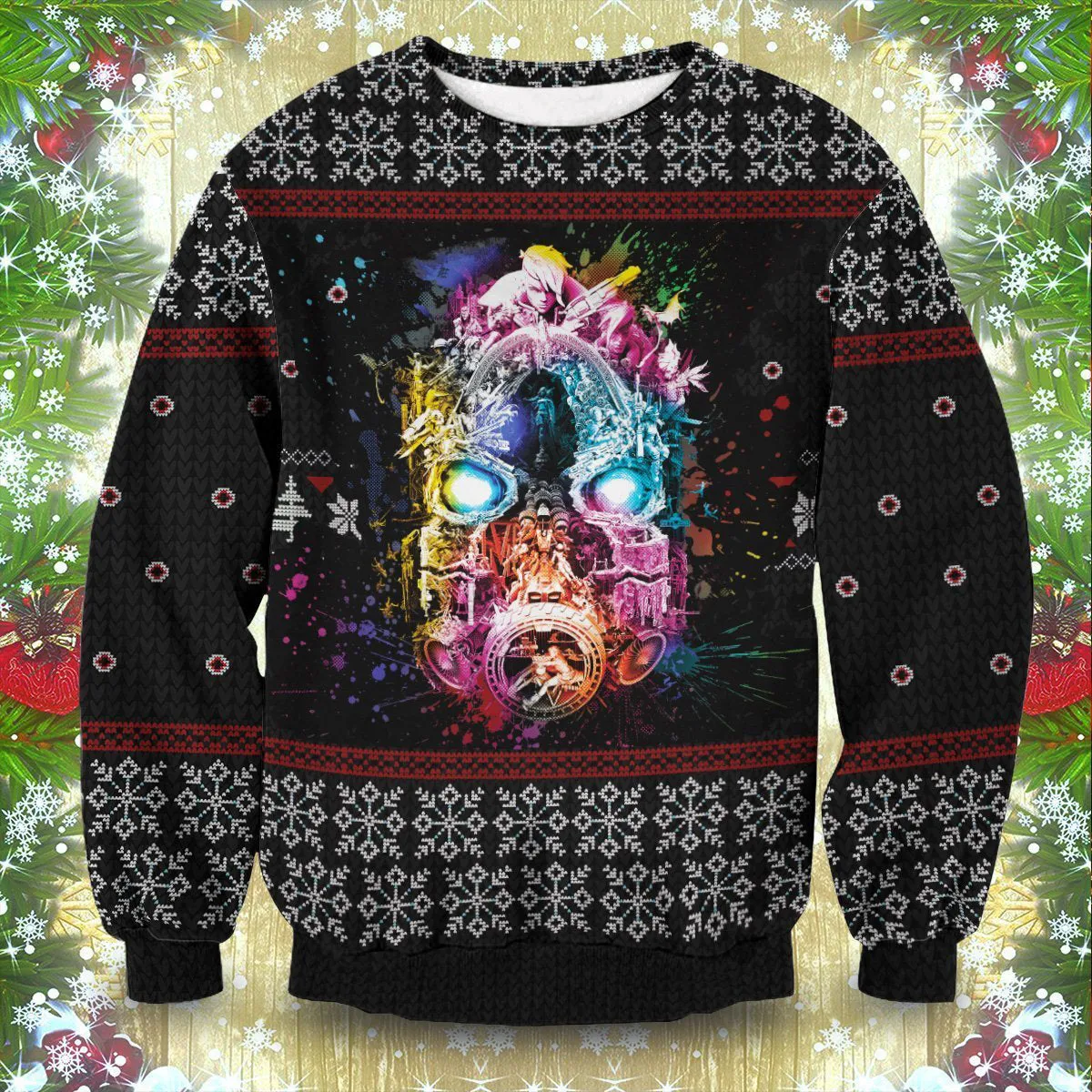 Giftngon - Borderlands Psycho Unisex Wool Sweater For Kids