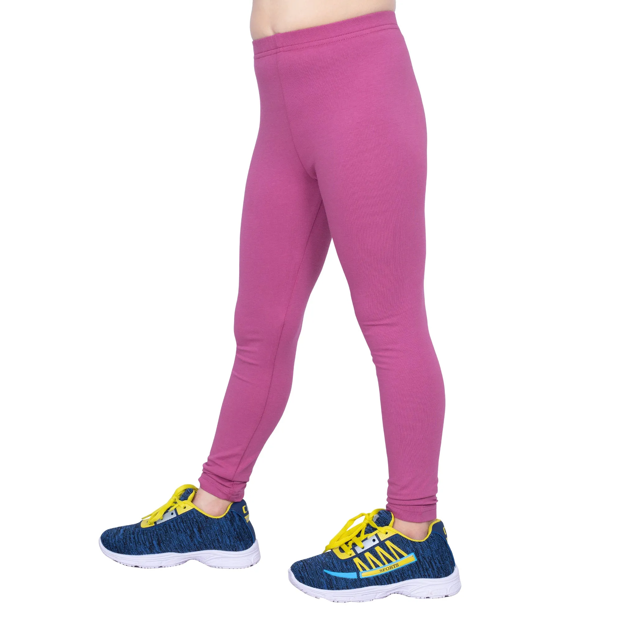 Girls Mauve Regular Legging