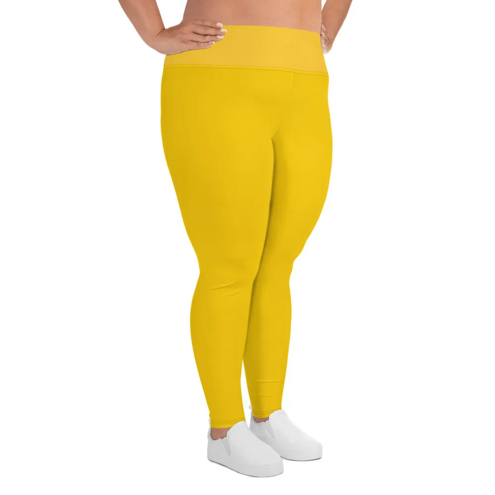 Gold Plus Size Leggings
