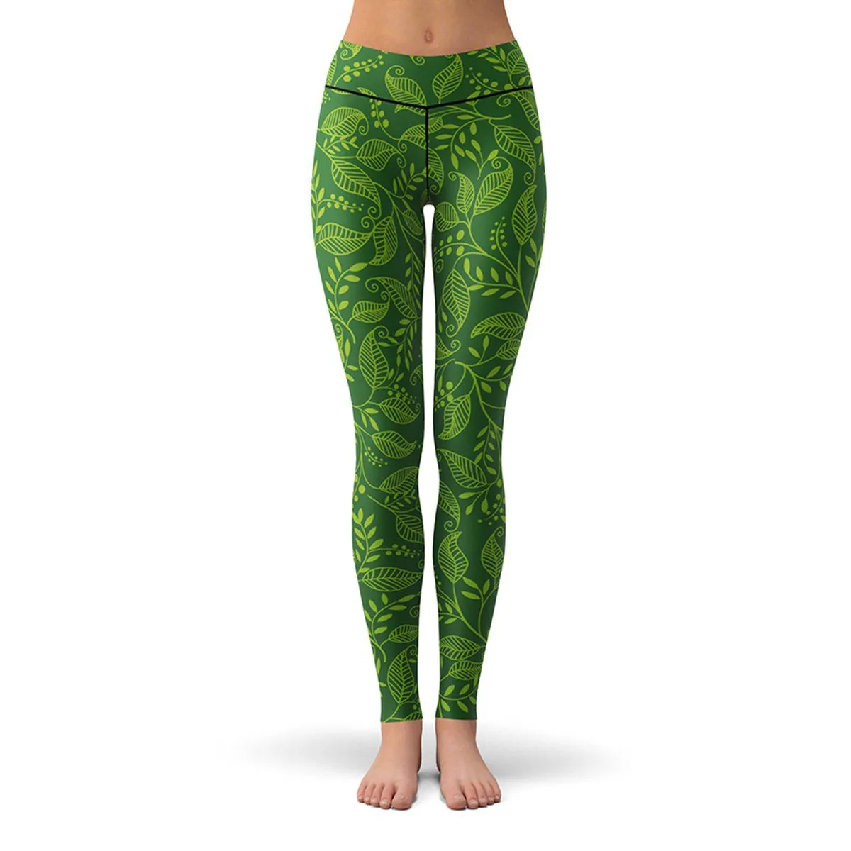 Green Leaf Leggings