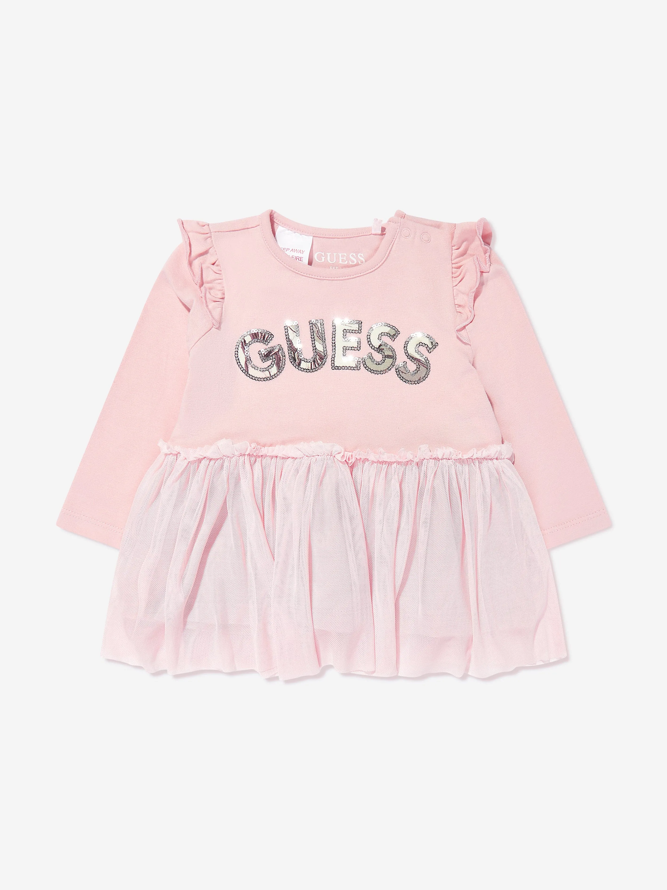 Guess Baby Girls 3 Piece Leggings Set in Pink
