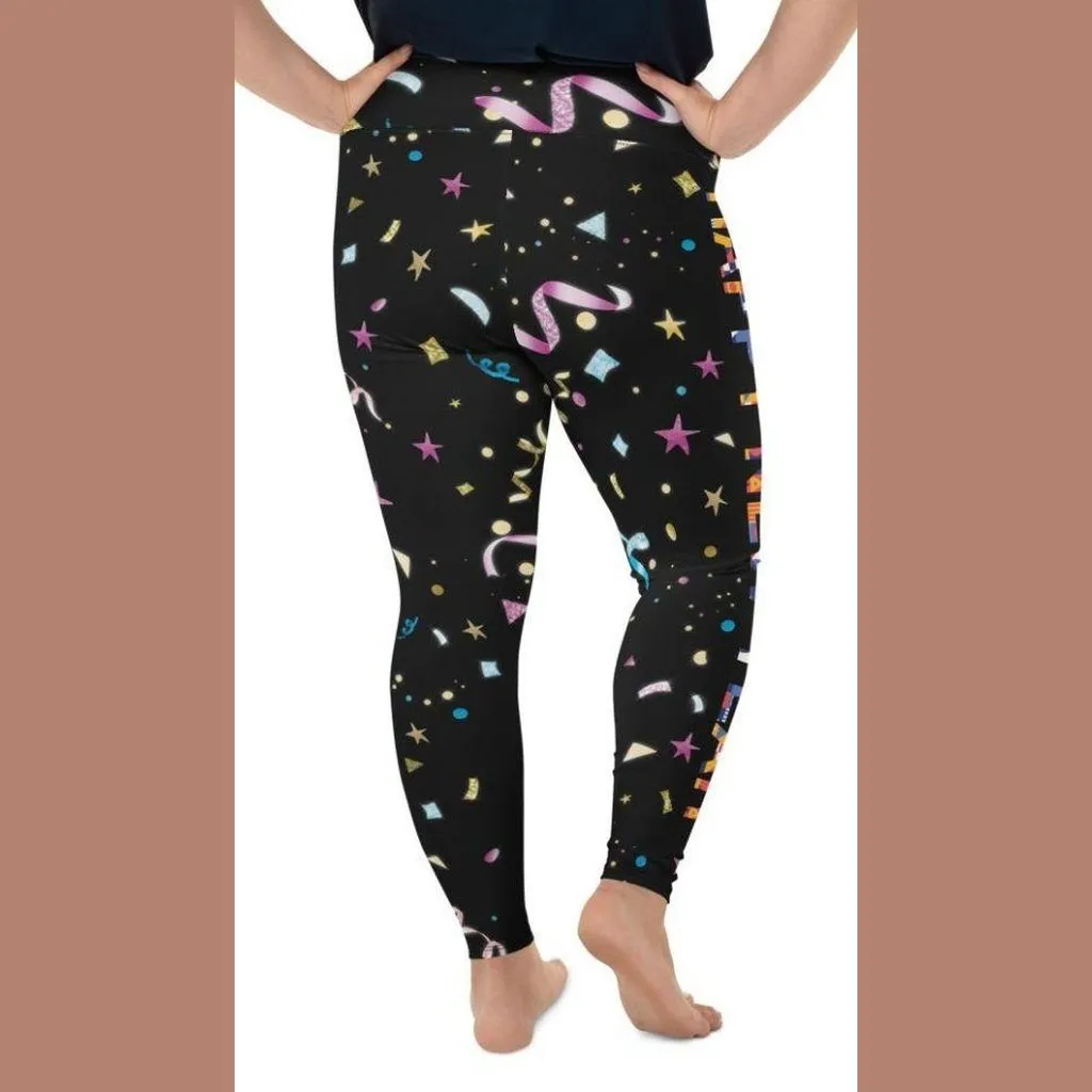 Happy New Year Plus Size Leggings
