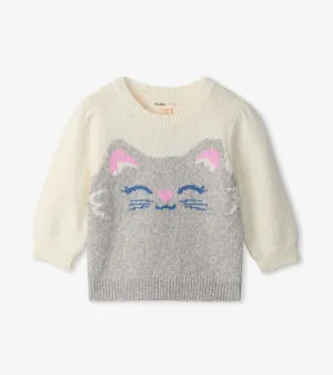 Happy Shimmer Kitty Baby Sweater | Hatley