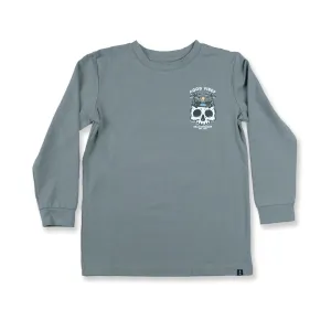 Hello Stranger Good Vibes L/S Tee Charcoal Grey